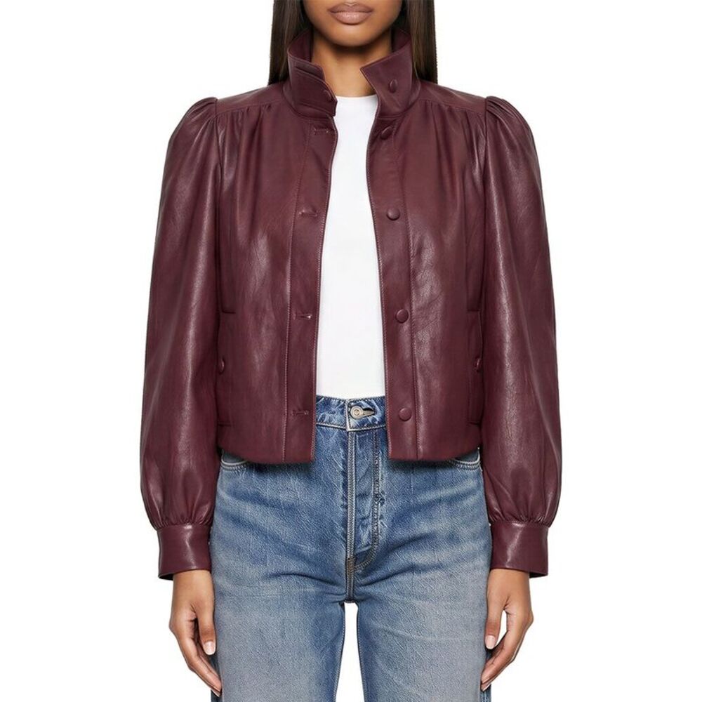 Avec Les Filles Womens Gathered Jacket